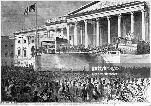 The Inauguration of Abraham Lincoln as President of the United States, at the Capitol, Washington, M