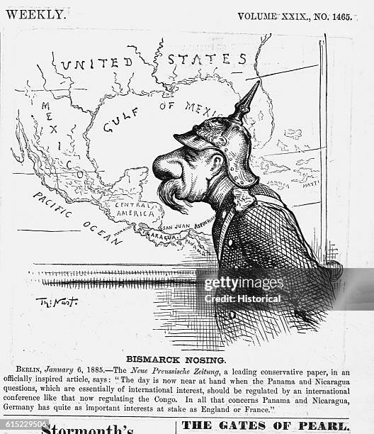 Bismark Nosing. Berlin, January 6, 1885. The new Preussische Zeitung, a leading conservative paper, in an officially inspired article, says: "The d