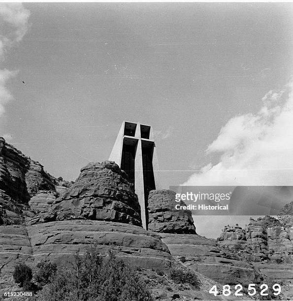 The Chapel of the Holy Cross, in the rocks just south of Sedona, Arizona.