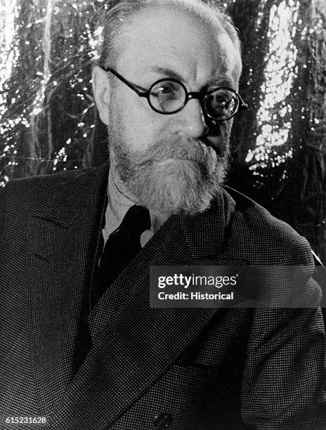 Portrait of Henri Matisse , French painter and sculptor whose works include the mural Dance II at the Barnes Foundation in Pennsylvania.
