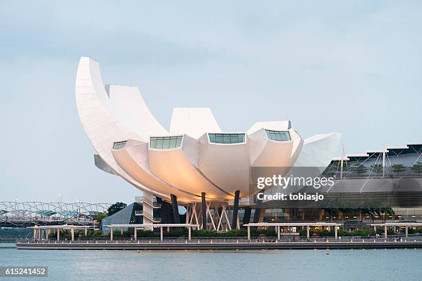 artscience museum singapore - artscience museum stock pictures, royalty-free photos & images