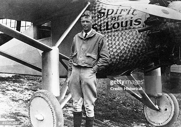 American aviator, Charles A. Lindbergh astounded the world on May 21, 1927 by landing in Paris after a solo, nonstop transatlantic flight in the...