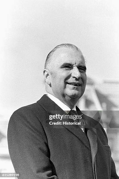 Georges-Jean Raymond Pompidou , premier of France from 1962-1968, and president of France from 1969-1974.