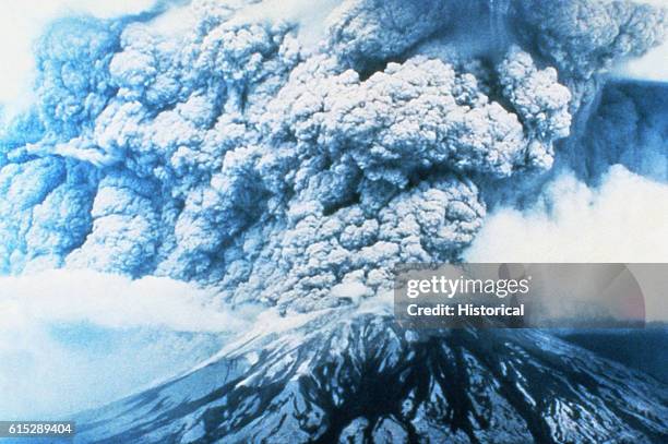 Mount St. Helens Erupting