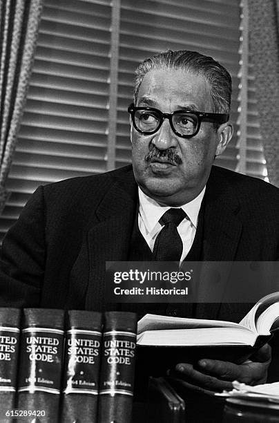 Thurgood Marshall, , who in 1954 successfully argued the case which desegregated American public schools before the Supreme Court. He was himself...