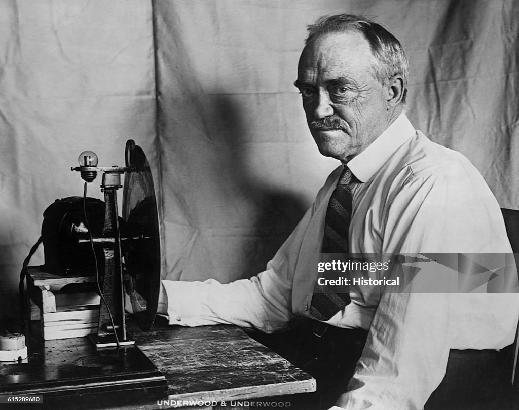 Charles Francis Jenkins With Television Parts