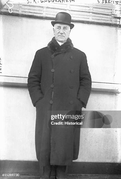 Portrait of American philanthropist, Solomon Robert Guggenheim , who established the Solomon R. Guggenheim Museum in 1937.