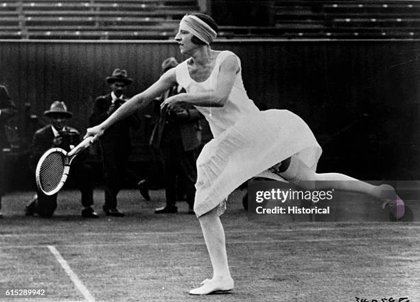 French tennis player Suzanne Lenglen won several titles in three separate Wimbledon events: women's singles and doubles, and mixed doubles. She won a...