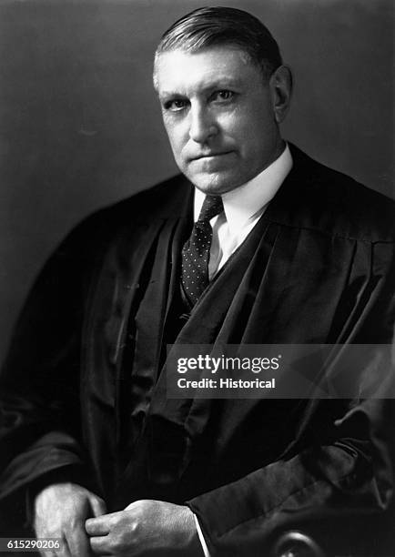 Owen Josephus Roberts wears judge's robes. Roberts was an associate justice of the United States Supreme Court from 1930-1945.