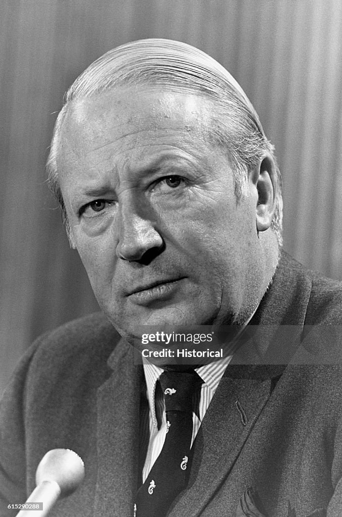 Edward Heath Sits Before A Microphone Heath Was The Prime Minister edward-heath-sits-before-a-microphone-heath-was-the-prime-minister