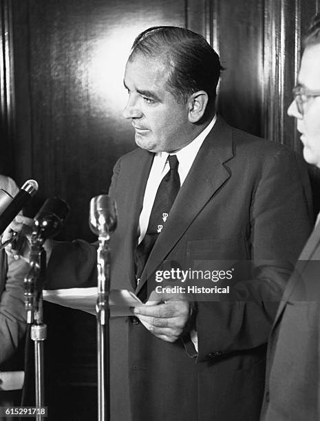 Republican Senator Joseph McCarthy led a campaign to put prominent government officials and others on trial for alleged "subversive activities" and...