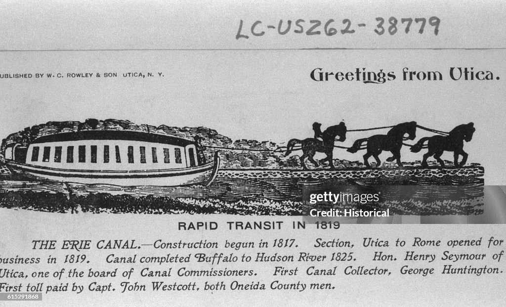 Erie Canal Barge, 1819