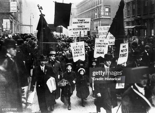 Lawrence Strikers Parade Through New York City