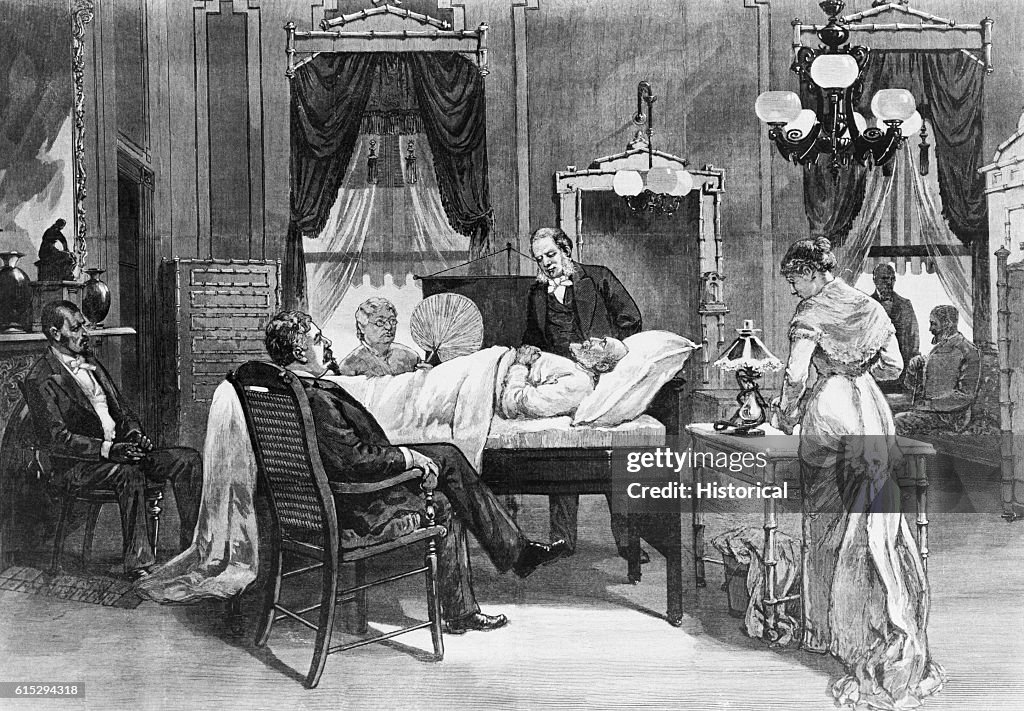 President Garfield on His Death Bed