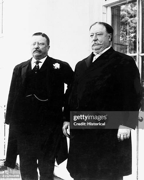 Theodore Roosevelt and William Taft