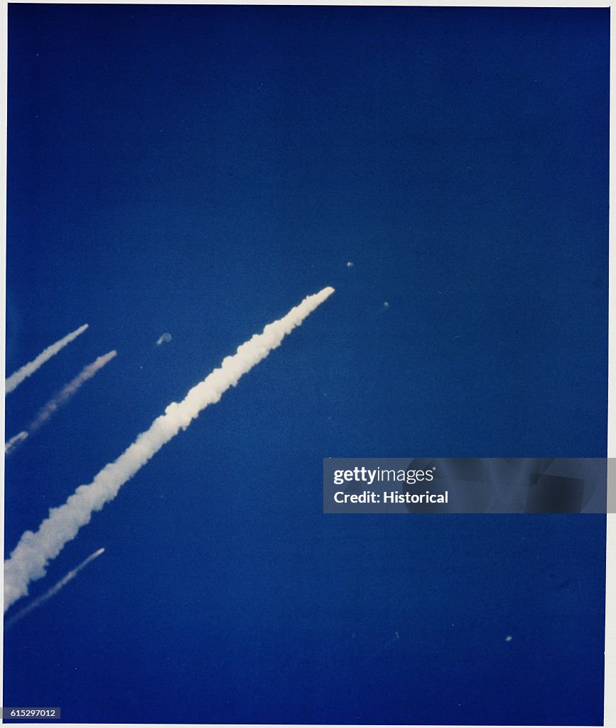 Streams of Smoke From Challenger Disaster