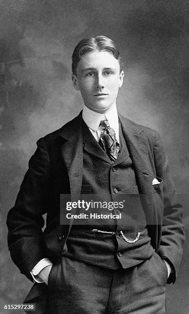 Franklin D. Roosevelt while a student at the Groton School, in Groton, Massachusetts.