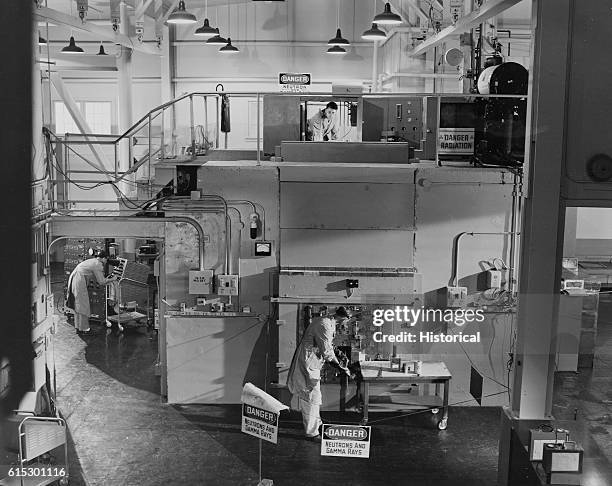 Technicians Working at Los Alamos Laboratory