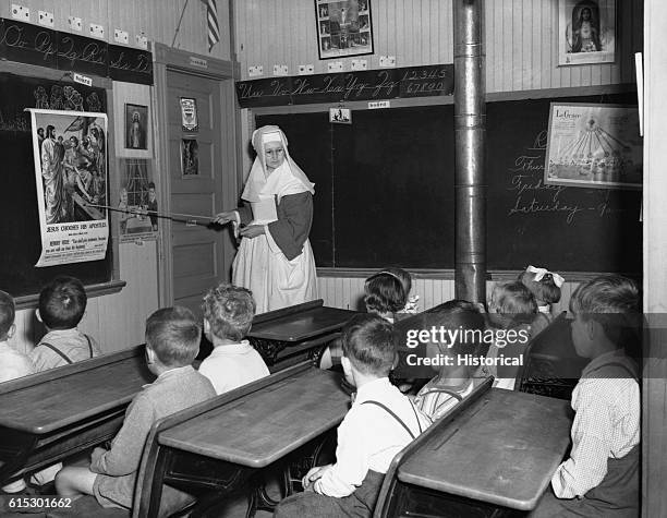 Nun Teaching With Ruler 201 Nun Teaching Stock Photos, High-Res Pictures, and Images - Getty Images