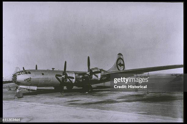 The Enola Gay is famous for dropping the atomic bomb on Hiroshima on August sixth, 1945.