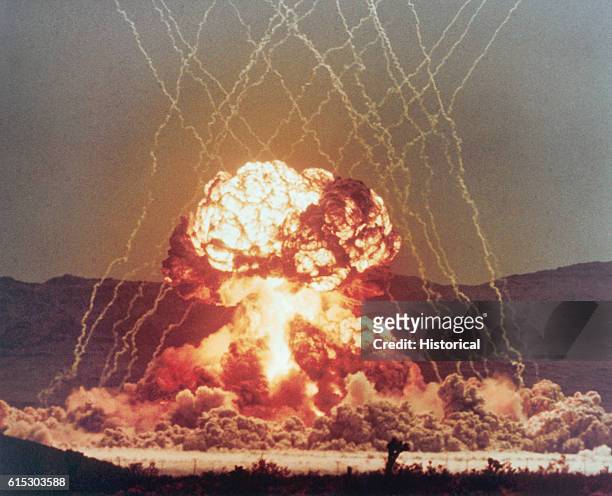 Nuclear Explosion MET in Nevada Desert