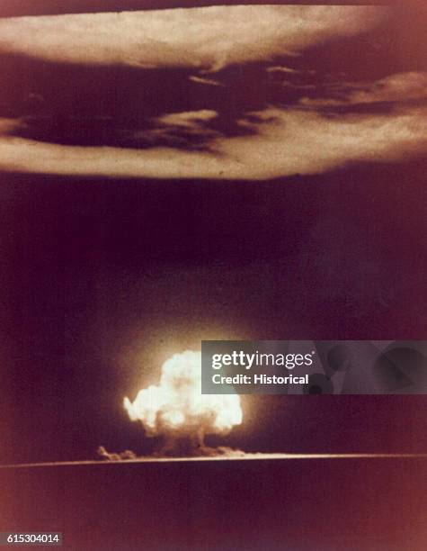 Trinity Shot The first ever detonation of a nuclear device takes place at the ...
