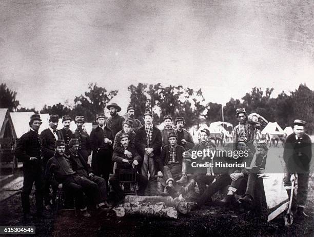 Petty portrait of Confederate artillerymen with the Washington Artillery in 1861. | Location: Confederate States of America.