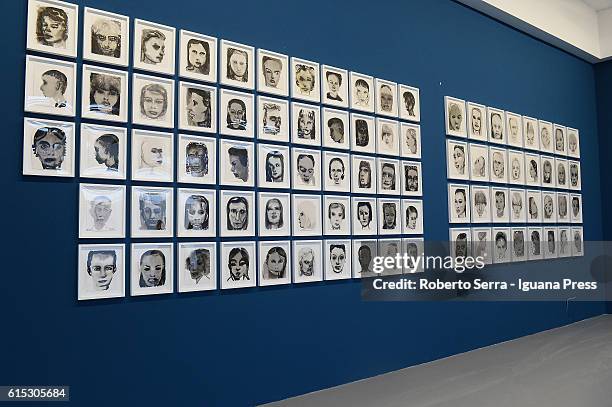 The work "Female" of the south african artist Marlene Dumas insert in the exhibit "La Fine Del Mondo" by Curator Fabio Cavallucci for the Centro...