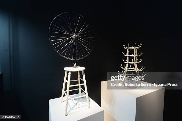 The work of the french artist Marcel Duchamp insert in the exhibit "La Fine Del Mondo" by Curator Fabio Cavallucci for the Centro Pecci of...