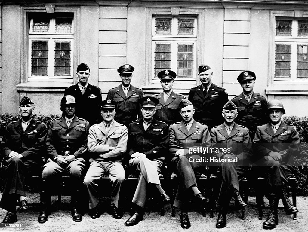 General Eisenhower and Military Colleagues