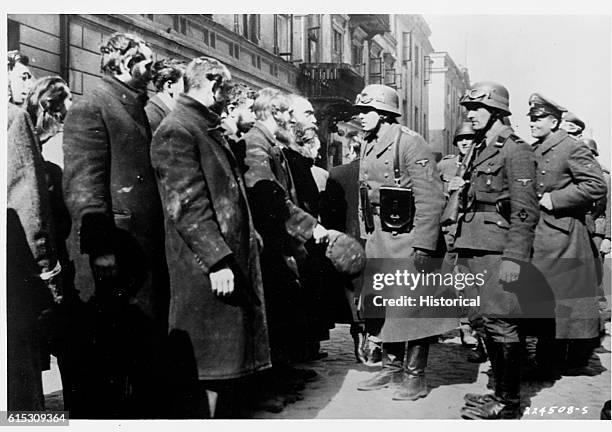 And SD Rounding Up Jews in the Warsaw Ghetto