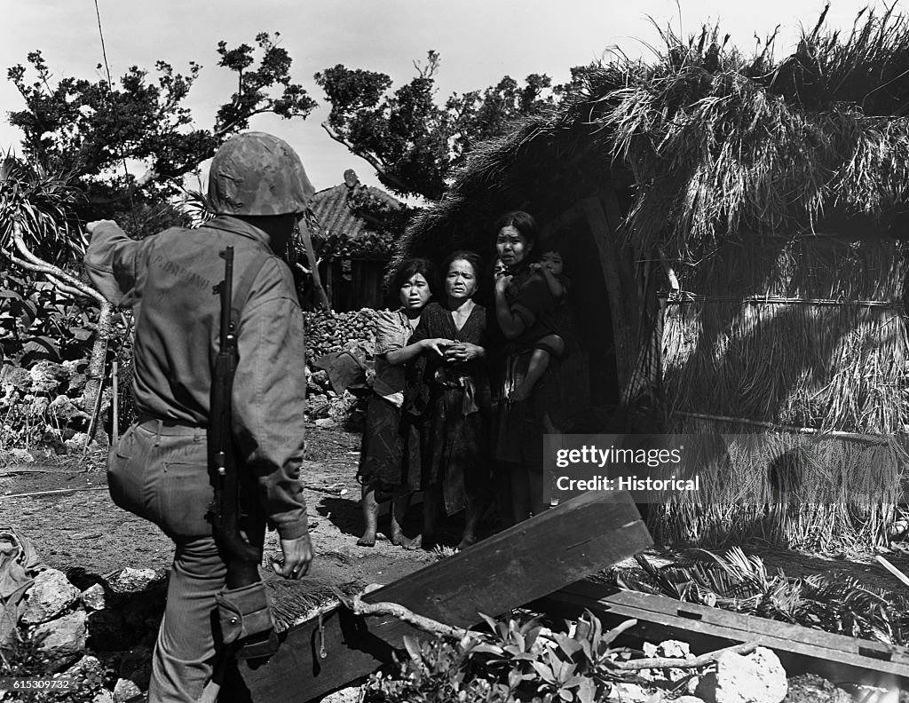 Marine Talks to Family on Agune Jima