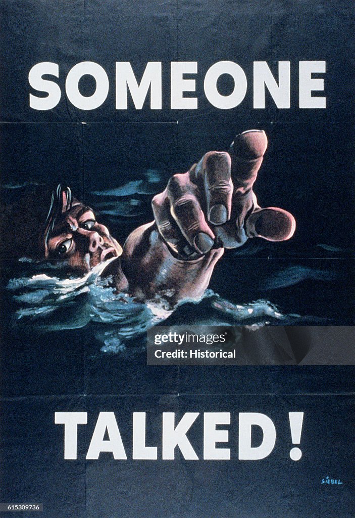 Someone Talked! Poster by Frederick Siebel