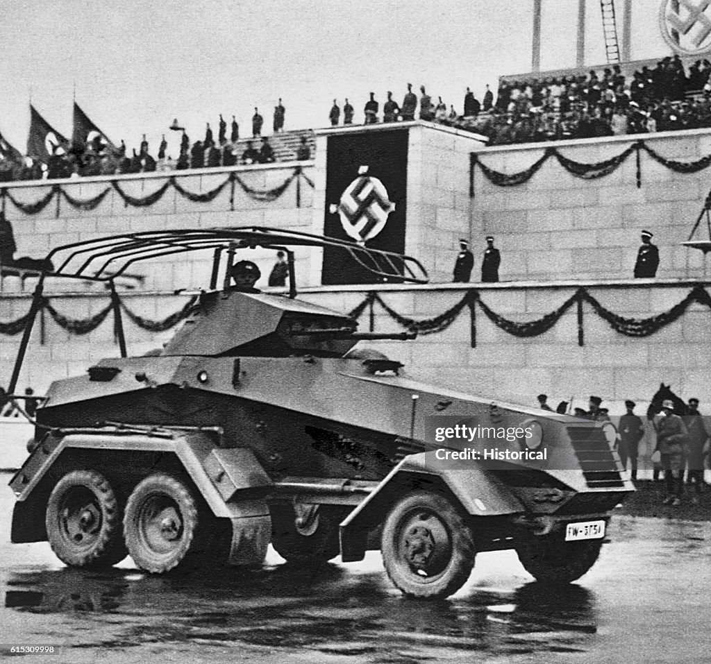 German Armored Car at Nazi Rally