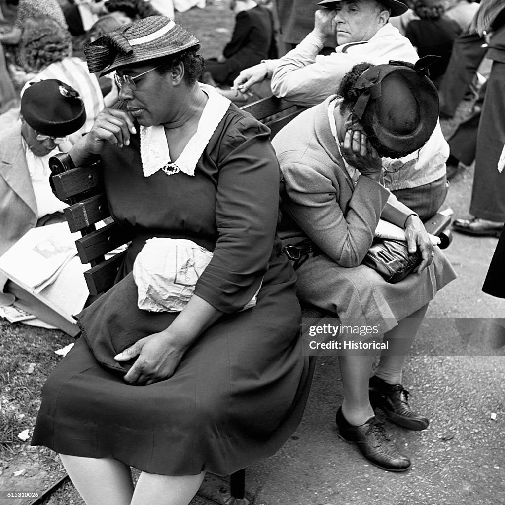 Women Mourning Franklin D. Roosevelt, 1945
