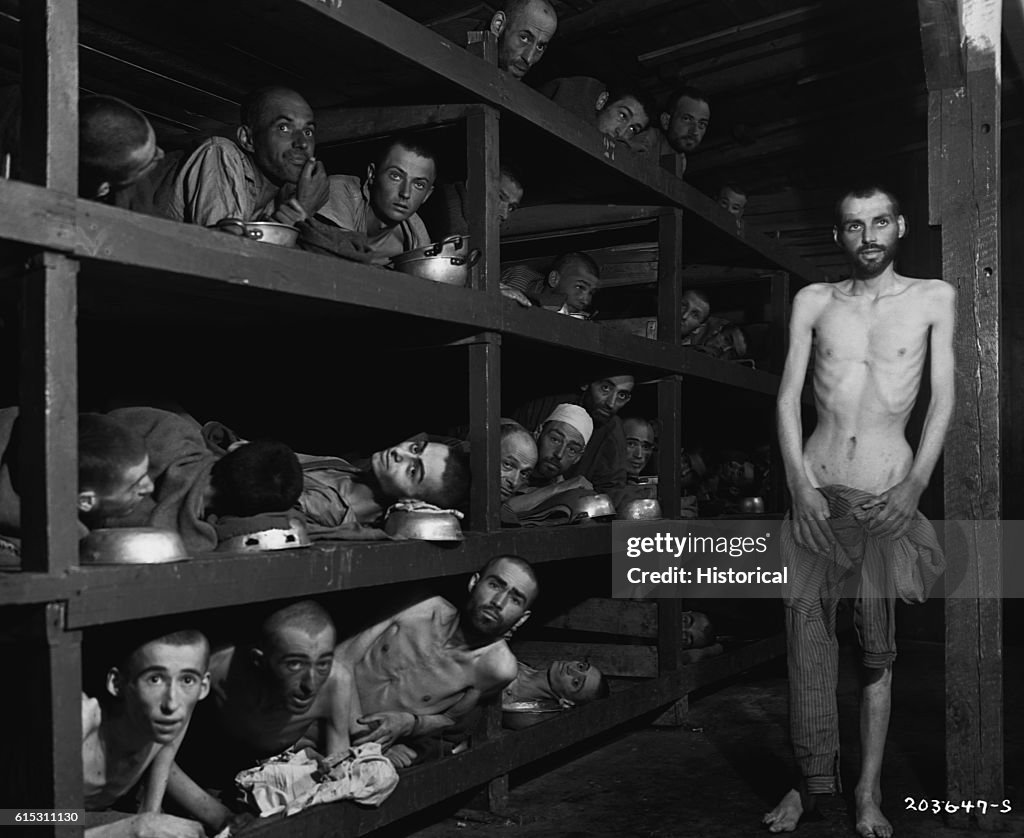 Buchenwald Concentration Camp Survivors, 1945