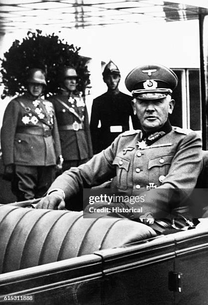 Field Marshal Werner von Blomberg, the Minister of Defense during the early part of Hitler's chancellory, played a key role in Hitler's grab for...