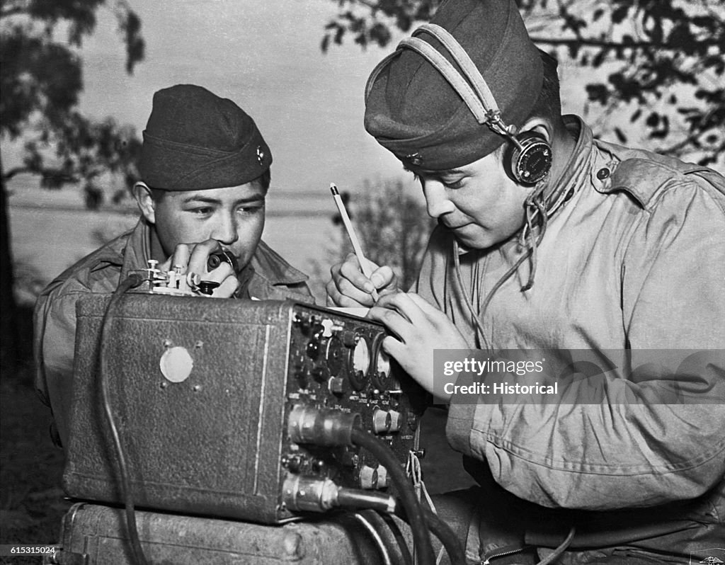 Navajo Code Talkers in the Field