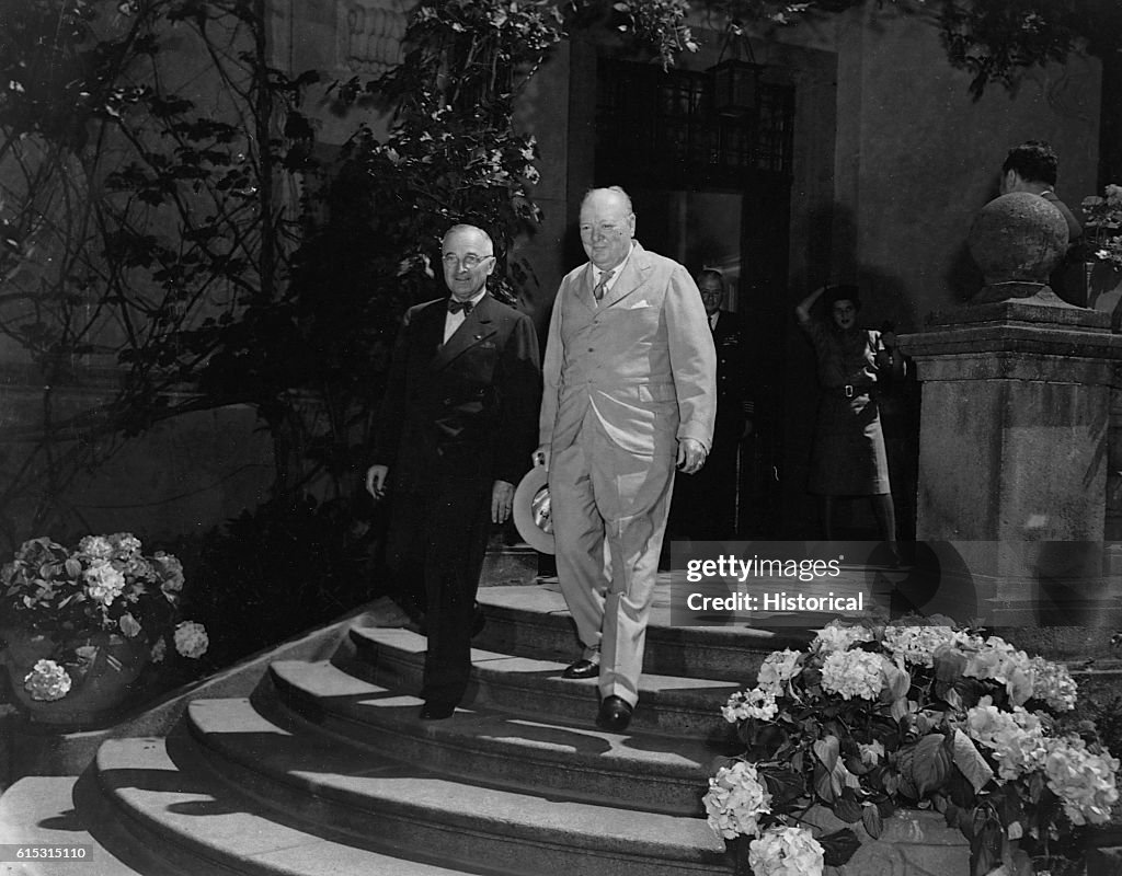 Churchill and Truman at Potsdam