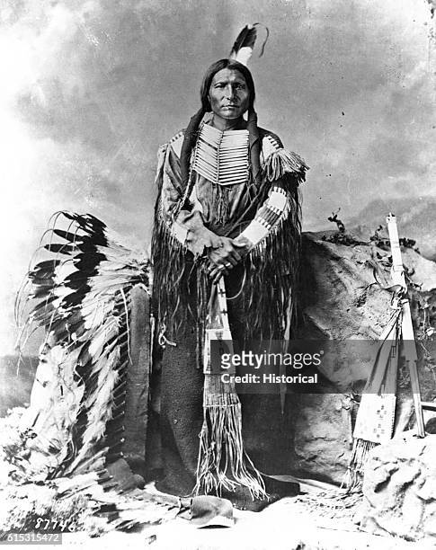 Little Big Man, the sub-chief of Oglala Sioux, was second in command after Crazy Horse in 1876 for the Battle of Little Big Horn.
