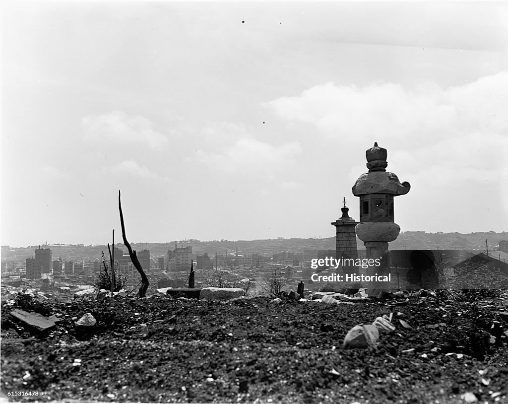 Rubble of Yokohama After Bombing