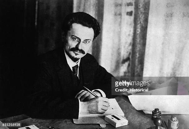 Russian revolutionary Leon Trotsky , was one of the leaders in the Bolshevik revolution in Russia in 1917. He was later ousted from the Soviet...