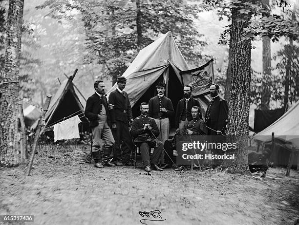 Officers of 16th Cavalry at Camp
