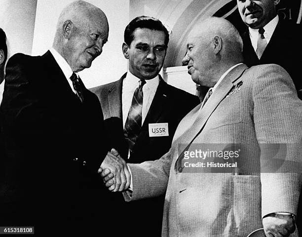 President Eisenhower and Nikita Khrushchev