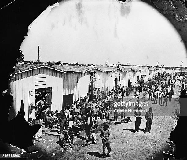 Confederate Prisoners at Camp