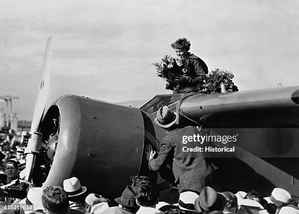 She was the first to succeed at flying the route.