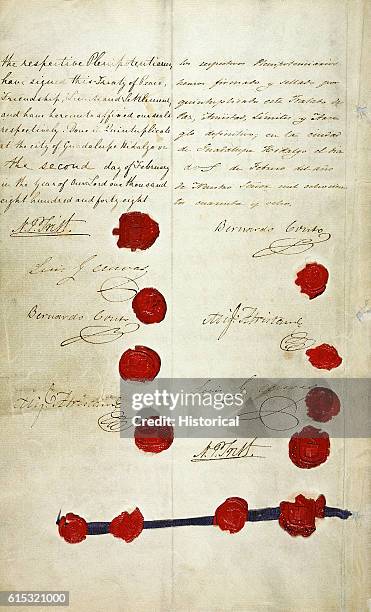 This treaty ended the Mexican War and added 1 061 square miles to the United States. Mexico relinquished all claims to the territory of Texas above...