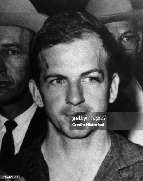 Lee Harvey Oswald, who was arrested on November 22 on charges of assassinating President John F. Kennedy and murdering a Dallas police officer.