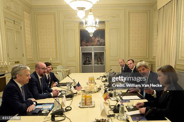 - Attentats de Bruxelles: le Premier Ministre Charles Michel rencontre le Secrétaire d'Etat des Etats-Unis John Kerry - Aanslagen van Brussel: Eerste...