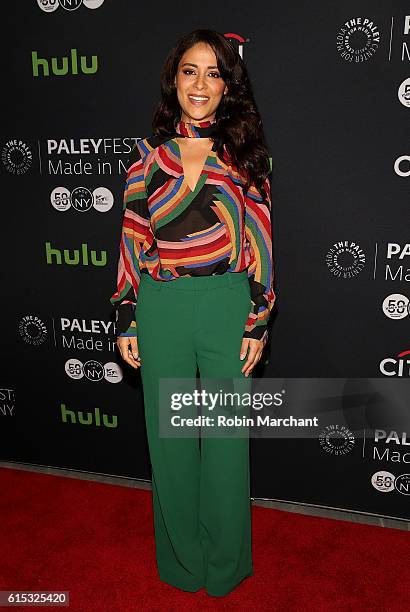 Yasmine Al Massri attends PaleyFest New York 2016 "Quantico" at The Paley Center for Media on October 17, 2016 in New York City.